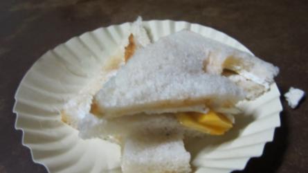 Mango Sandwich with salted butter @ Jain Coffee House