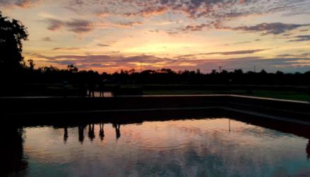 Sacred Pond sunset