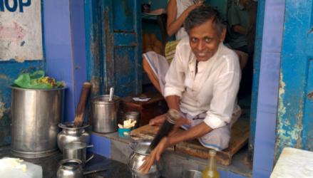 Man making our Lassi