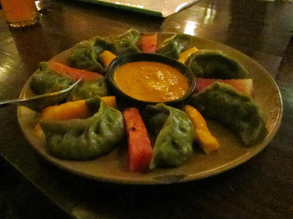 Vegetarian Pesto Dough MoMo's