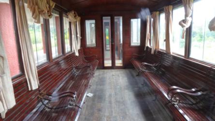 Inside &#8211; Old wooden carrage